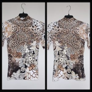 Leopard and sequin top